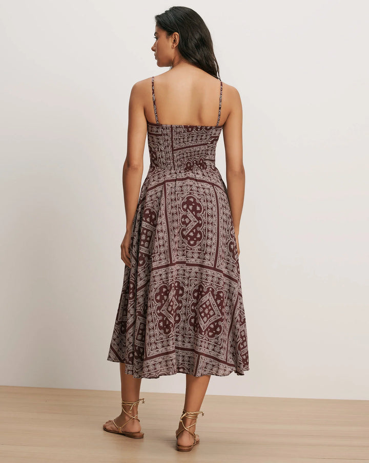 VERONICA BEARD Kitt Bandana Midi Dress