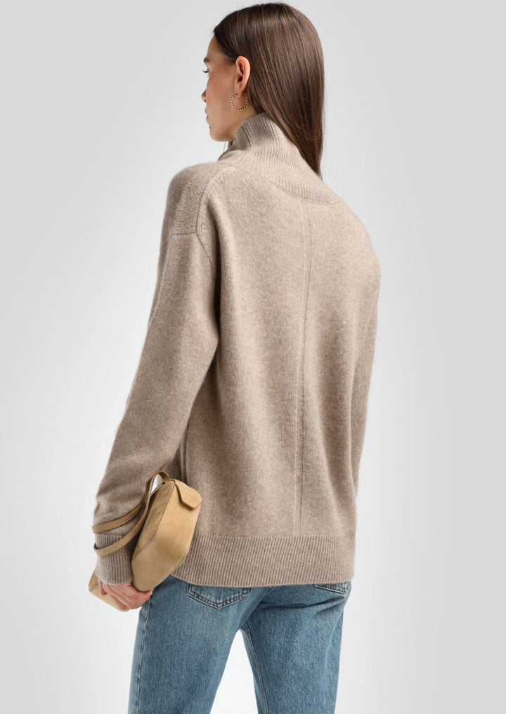 LADNERI Pullover Jardin Next in Warm Taupe