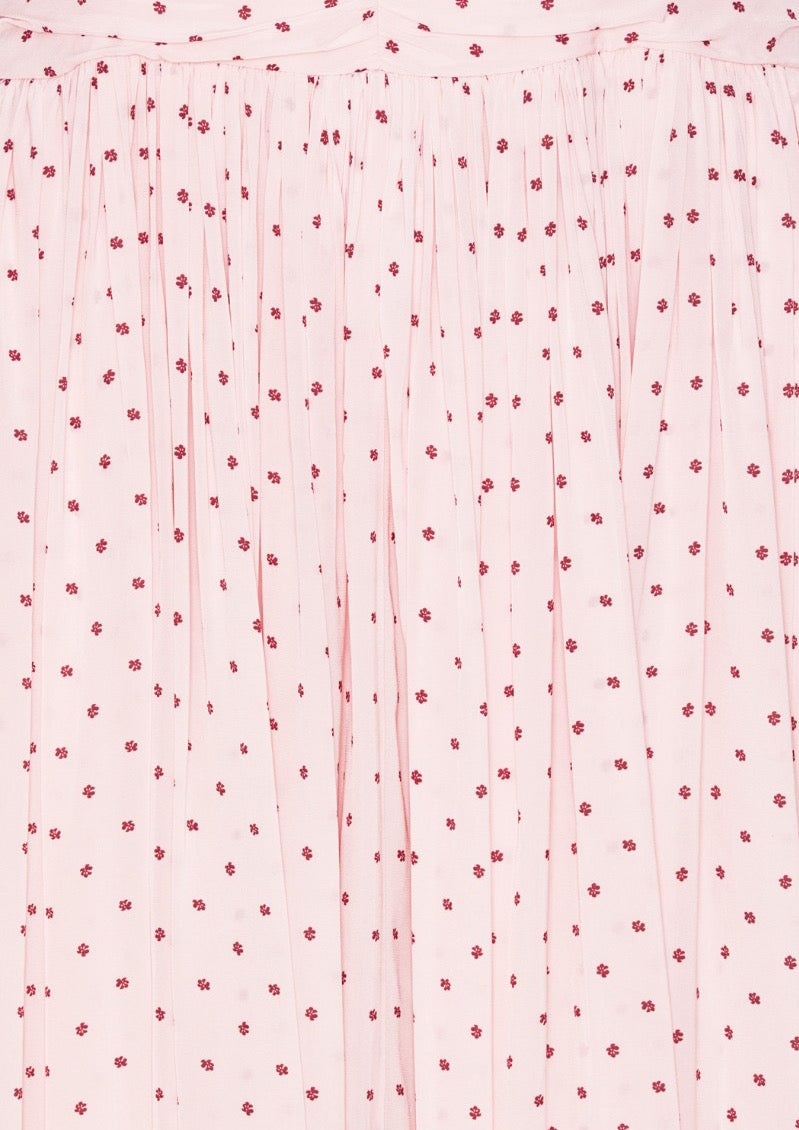 ROTATE Ruched Dress Pink