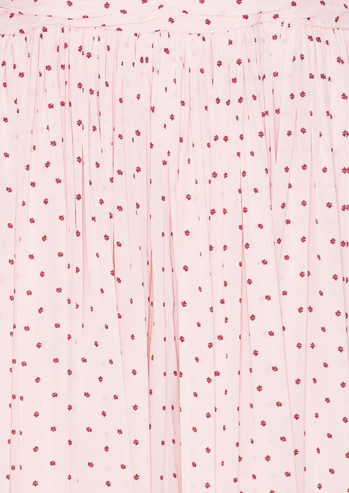 ROTATE Ruched Dress Pink