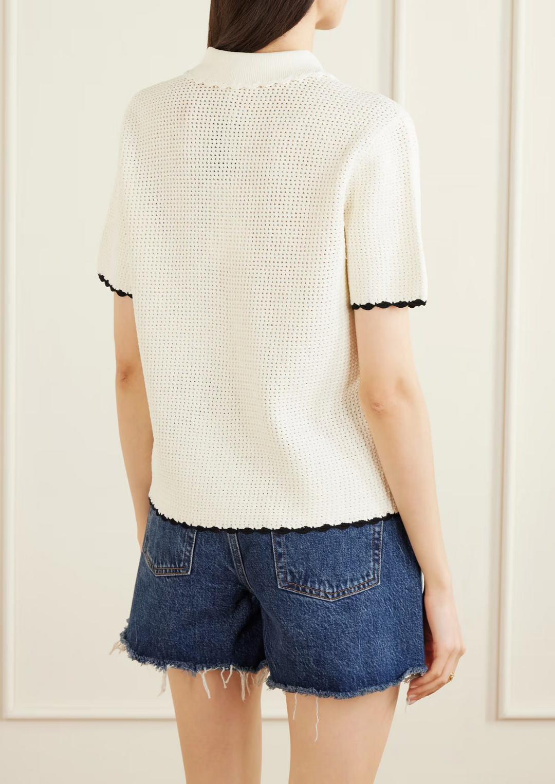 FRAME Daybreak Mesh Polo Shirt