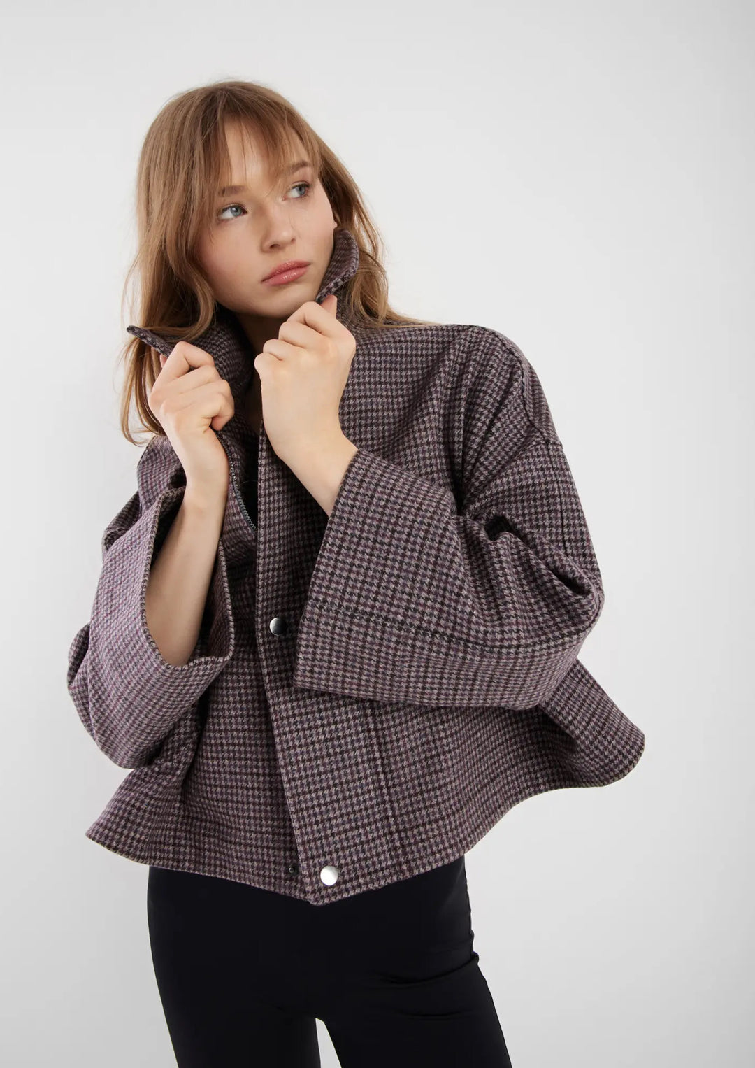 SOSUE Jacket Victoria houndstooth pattern