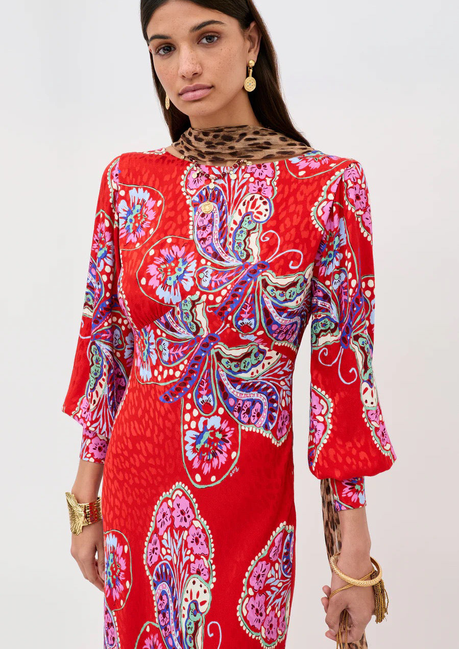RIXO Marni Satin Jacquard Grown
