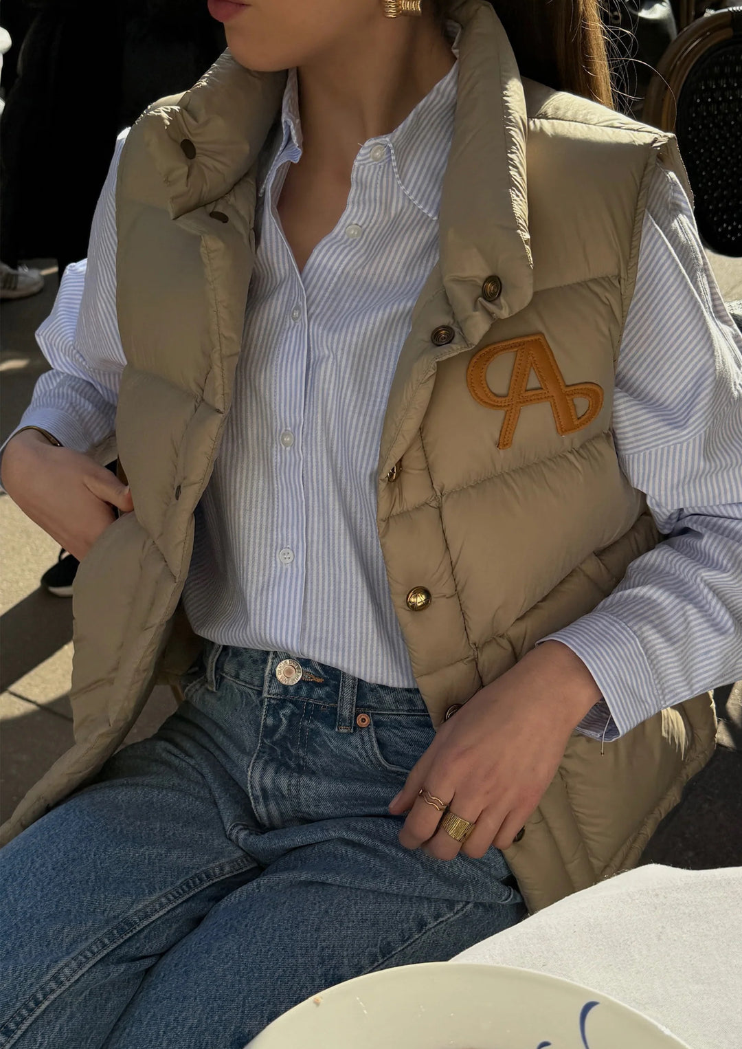 LADNERI Daunenweste Saint Honore in Beige