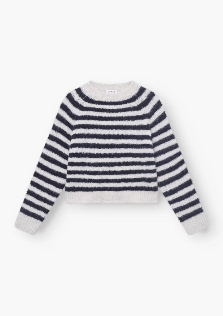 SOSUE Pullover Blue Stripe
