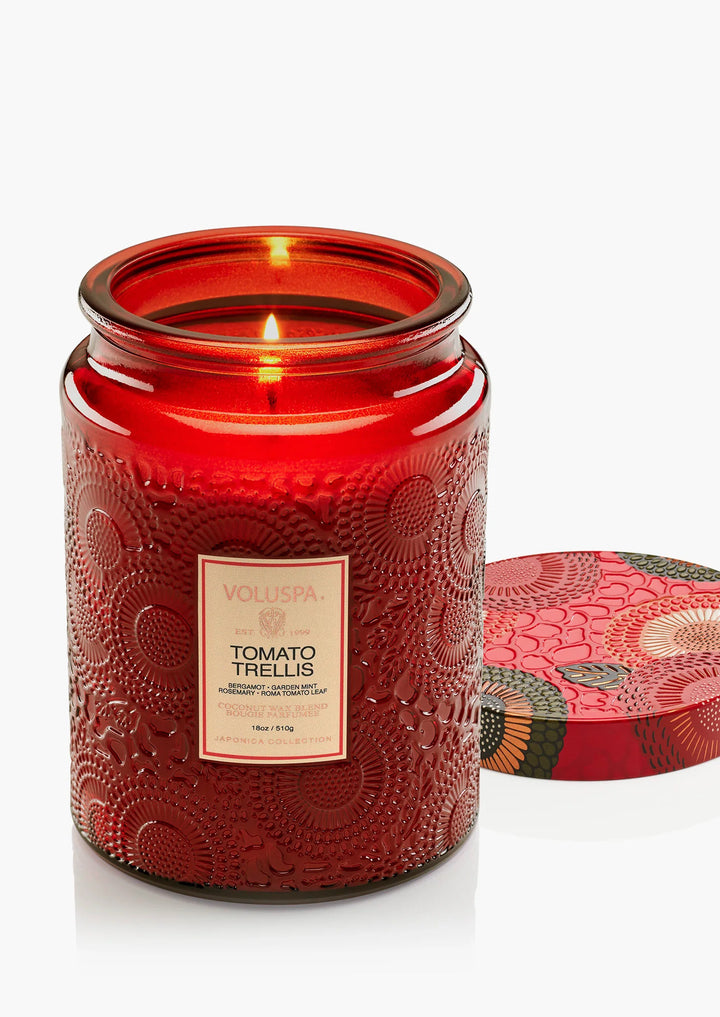 VOLUSPA Large Jar Candle Tomato Trellis