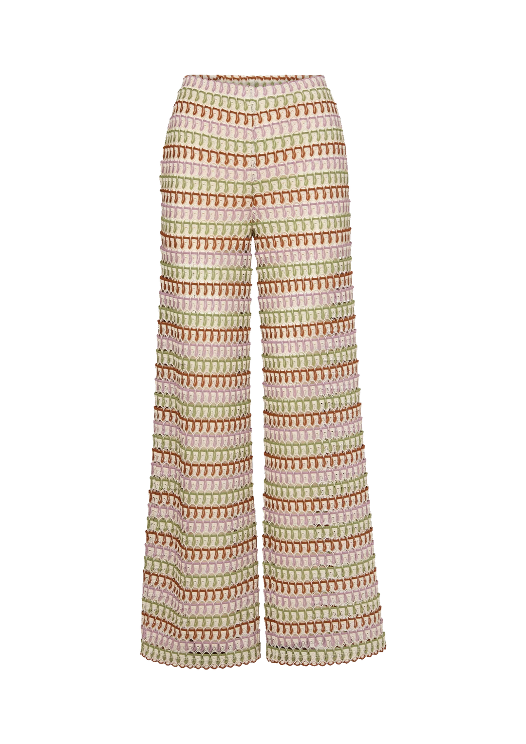 VERONICA BEARD Fatima Crochet Wide-Leg Pant