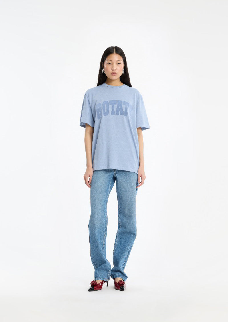 ROTATE JERSEY OVERSIZED T-SHIRT BLUE