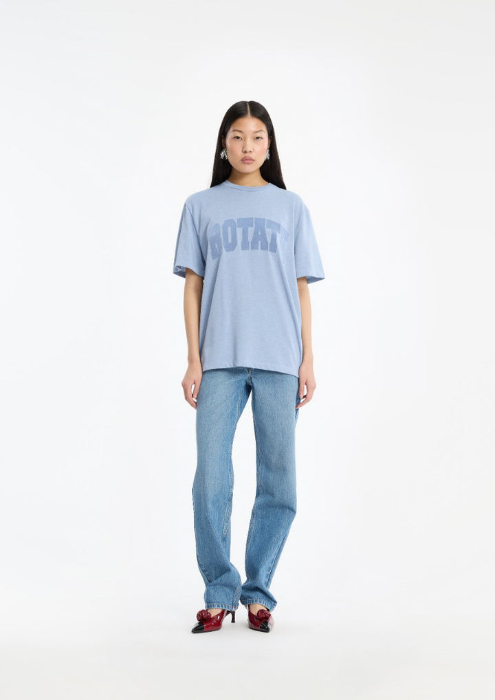 ROTATE JERSEY OVERSIZED T-SHIRT BLUE