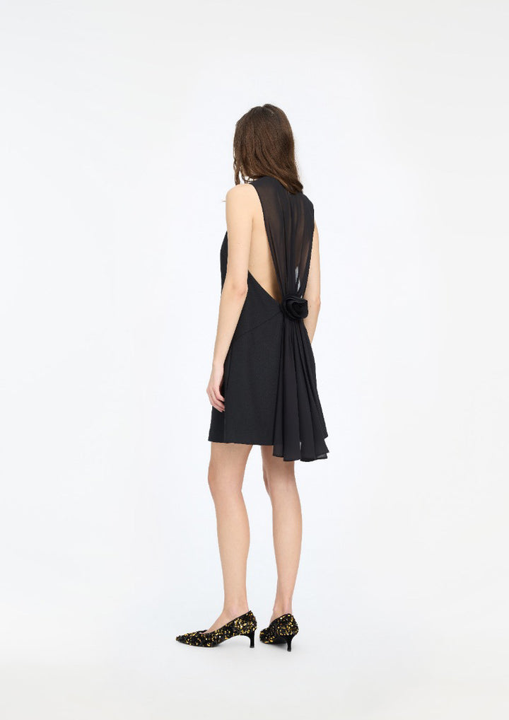 ROTATE Crepe Mini A-Line Dress