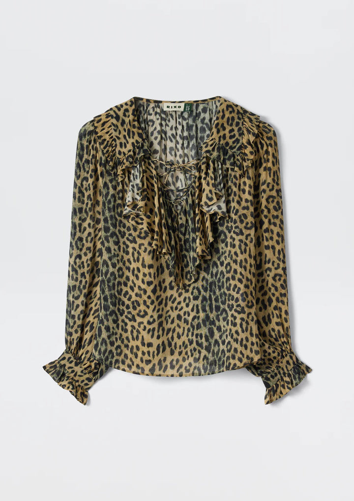 RIXO Milia Georgette Blouse