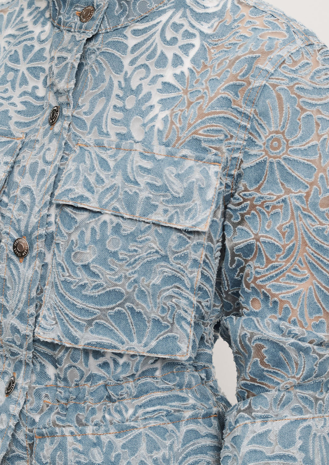 VERONICA BEARD Lane Burnout Denim Jacket