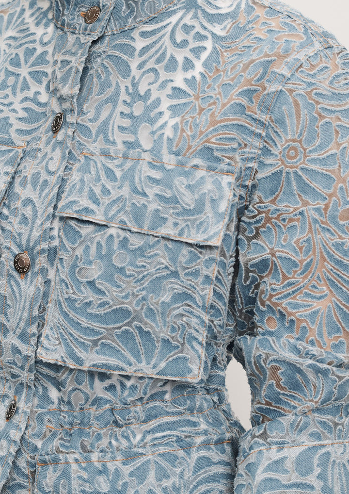 VERONICA BEARD Lane Burnout Denim Jacket