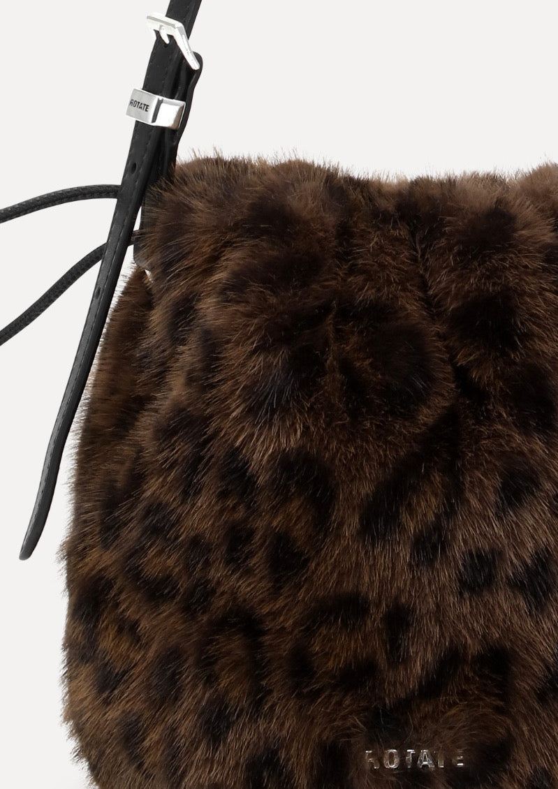 ROTATE The Bon Bon Bag Leo Faux Fur