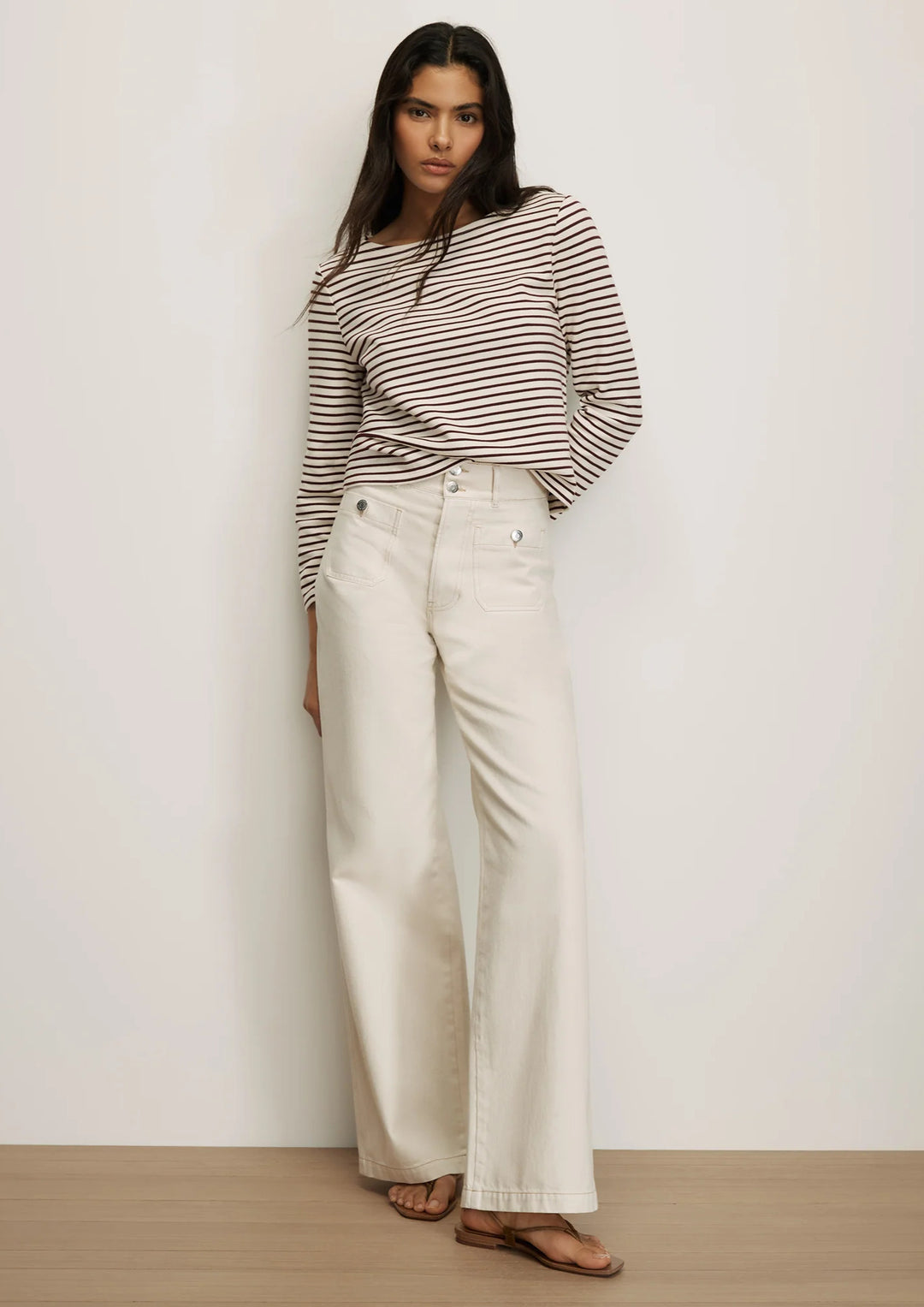 VERONICA BEARD Hovey Striped Top