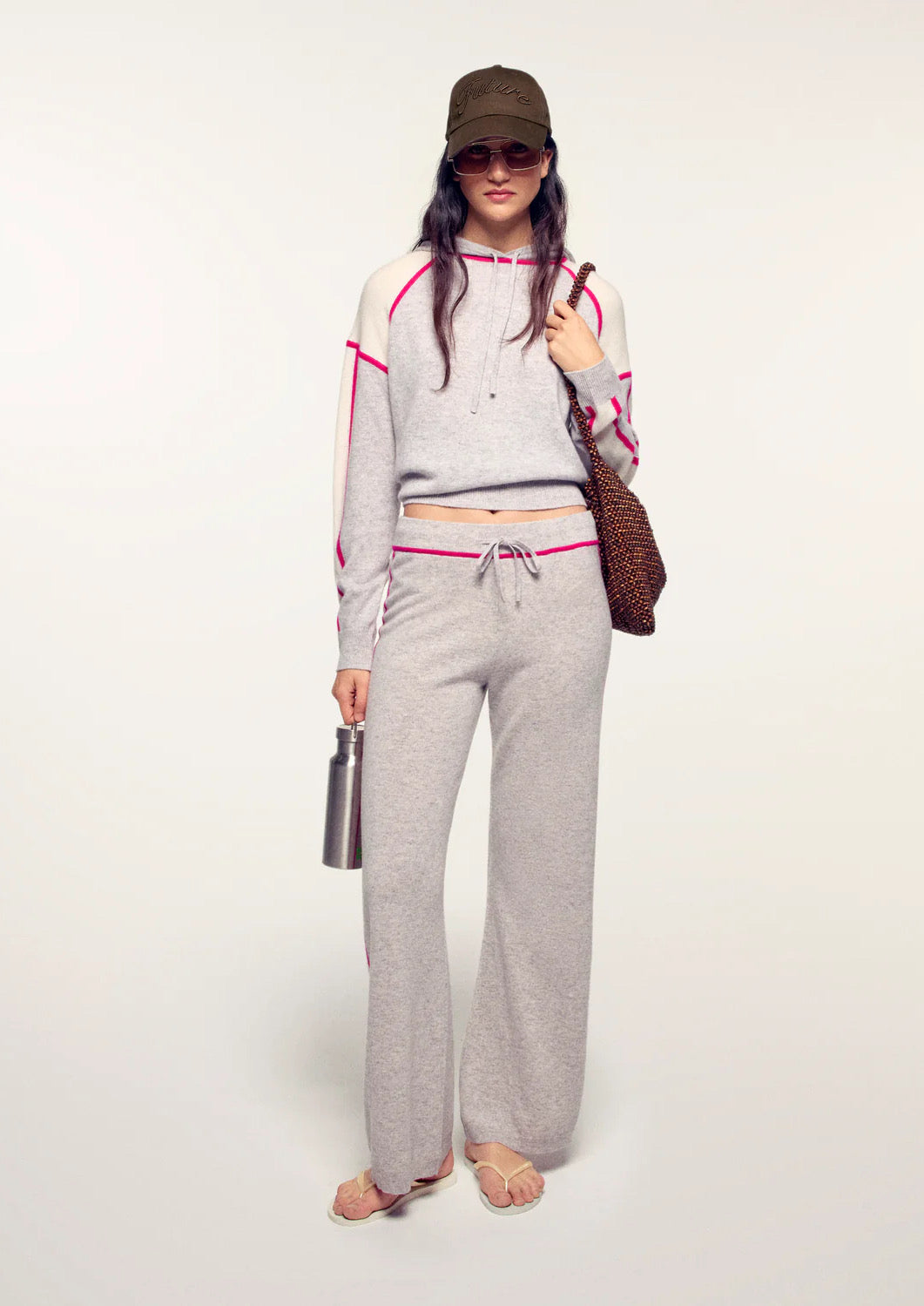 FROM FUTURE Weite Jogginghose aus Kaschmir