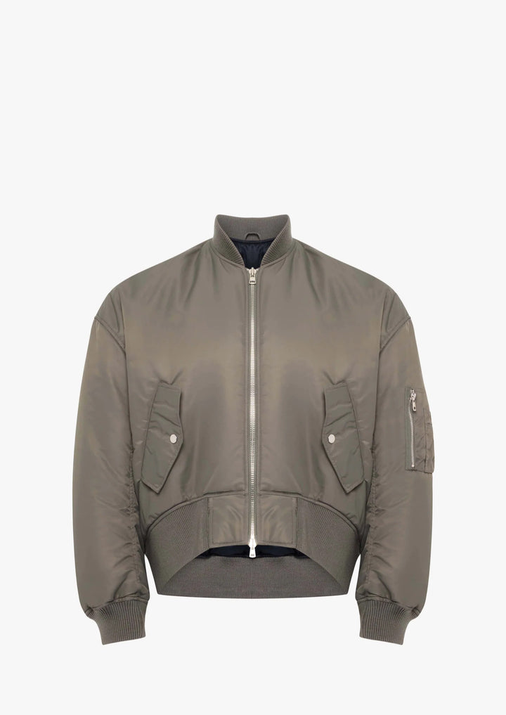 JW ANDERSON OVERSIZED CURVED HEM BOMBER JACKET