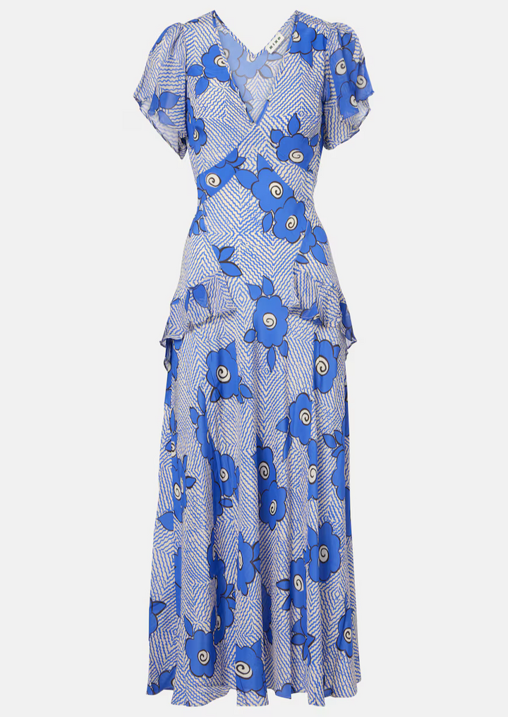 RIXO Maxikleid Evie aus Seide