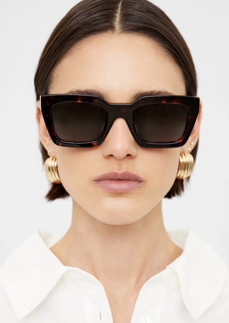 ANINE BING INDIO SUNGLASSES - DARK TORTOISE