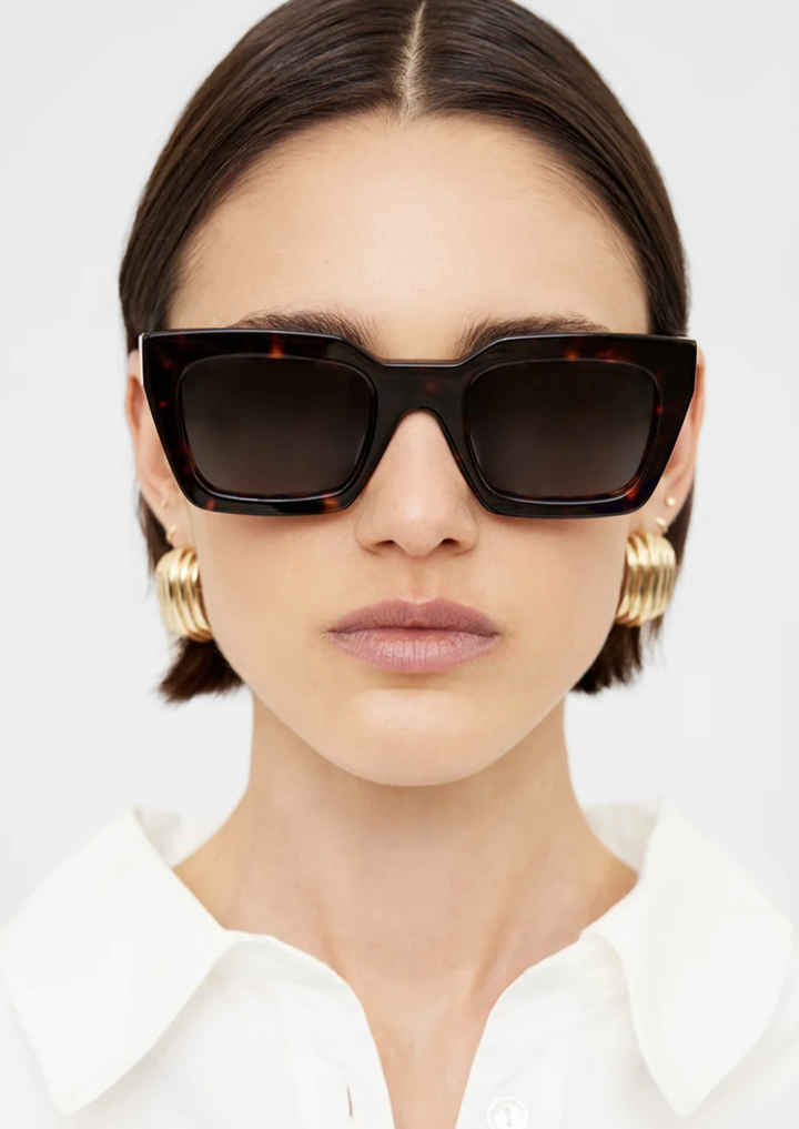 ANINE BING INDIO SUNGLASSES - DARK TORTOISE