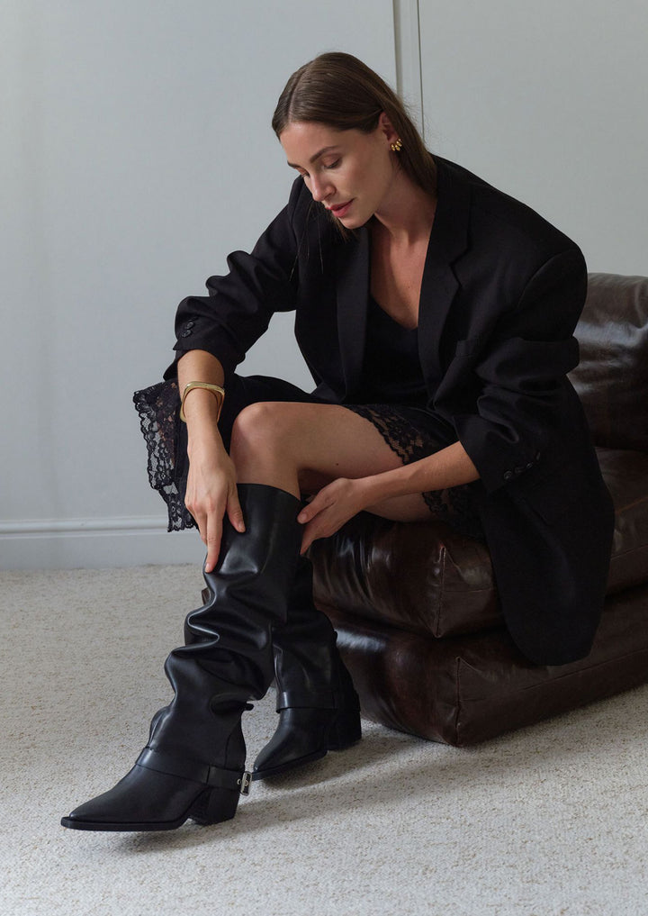 NUBIKK Liv Mile Schwarze Stiefeletten