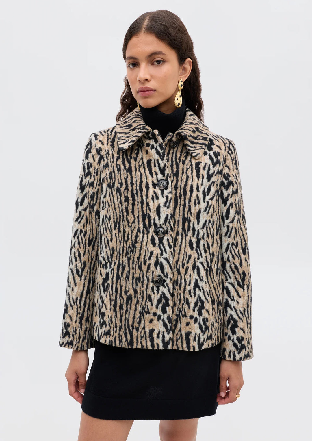 RIXO Tommie Leopard Jacket