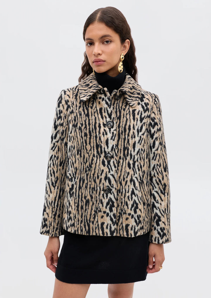 RIXO Tommie Leopard Jacket