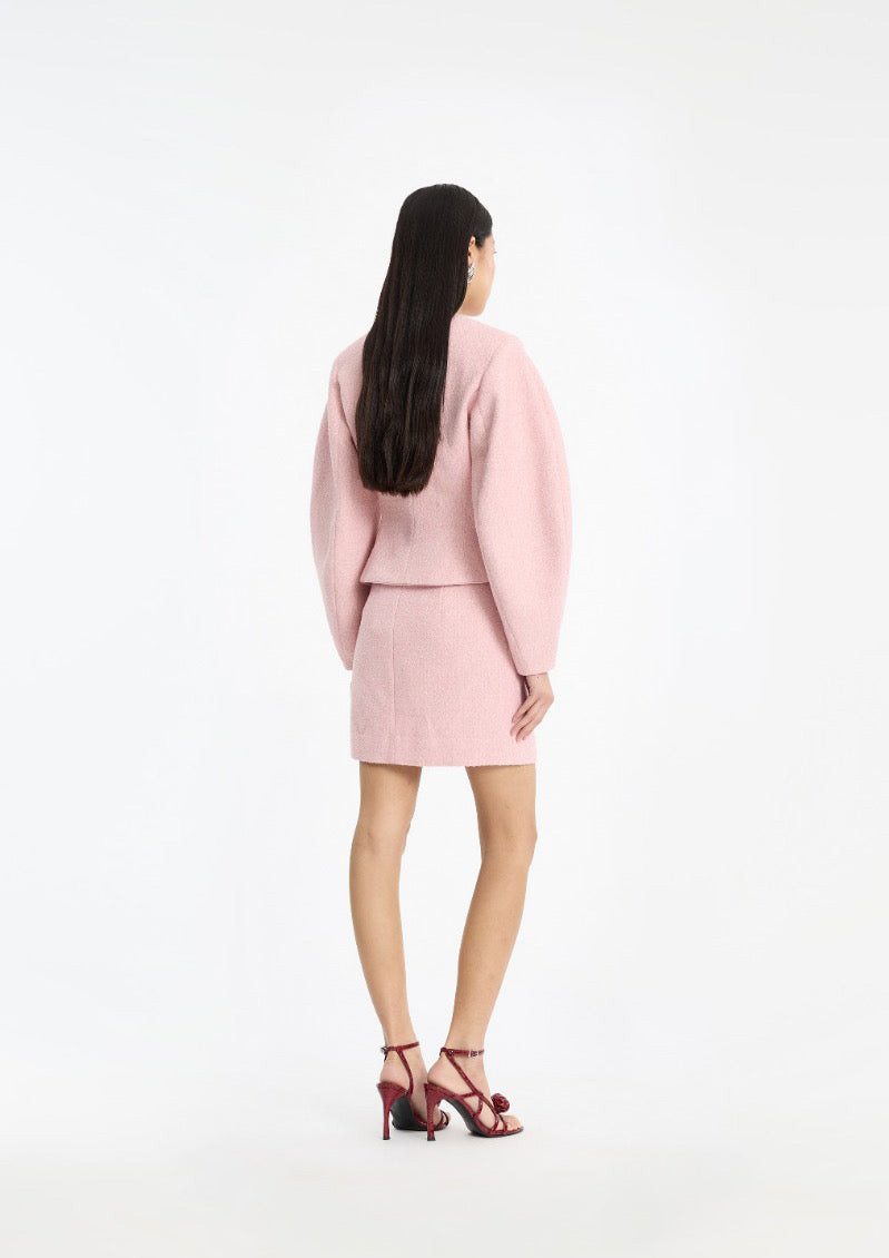 ROTATE Cocoon Sleeved Jacket Pink