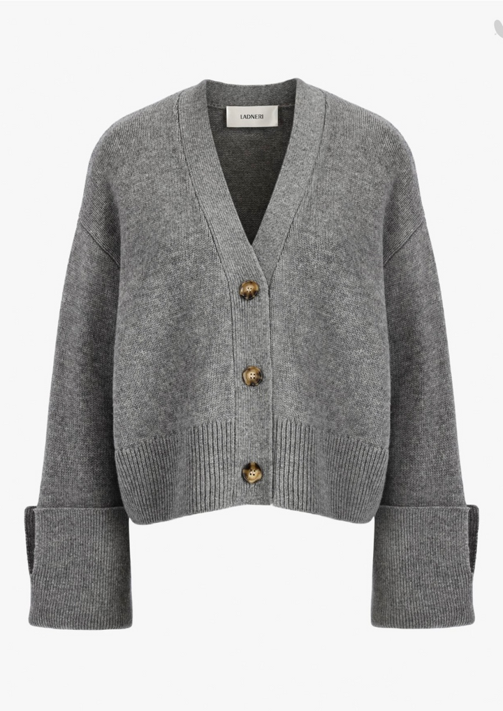 LADNERI Cardigan Paix Next in Grau