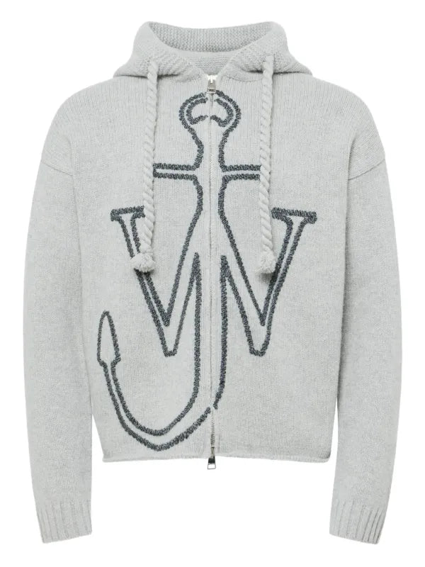 JW ANDERSON Cardigan mit Anker - Logo