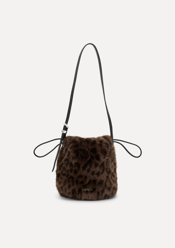 ROTATE The Bon Bon Bag Leo Faux Fur