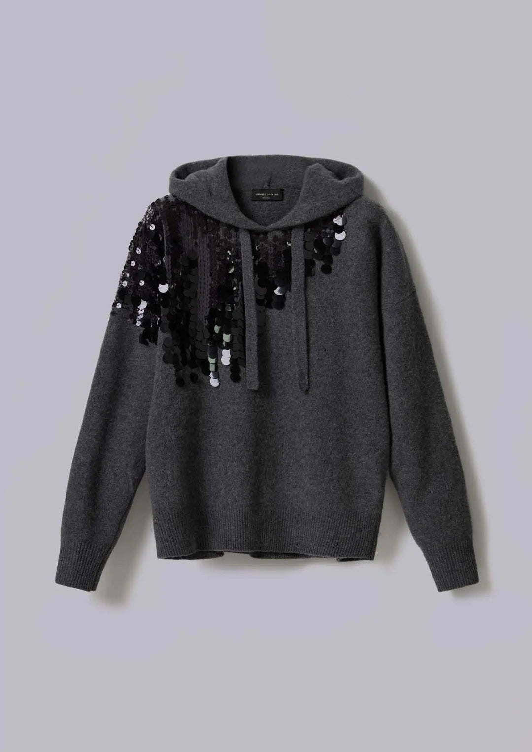 ROBERTO COLLINA OVERSIZED SWEATER WITH SEQUINS