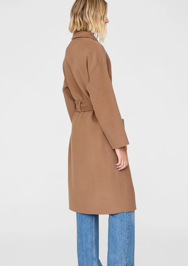 ANINE BING DYLAN COAT - CAMEL CASHMERE BLEND