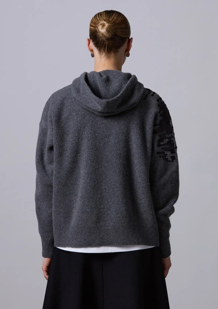 ROBERTO COLLINA OVERSIZED SWEATER WITH SEQUINS