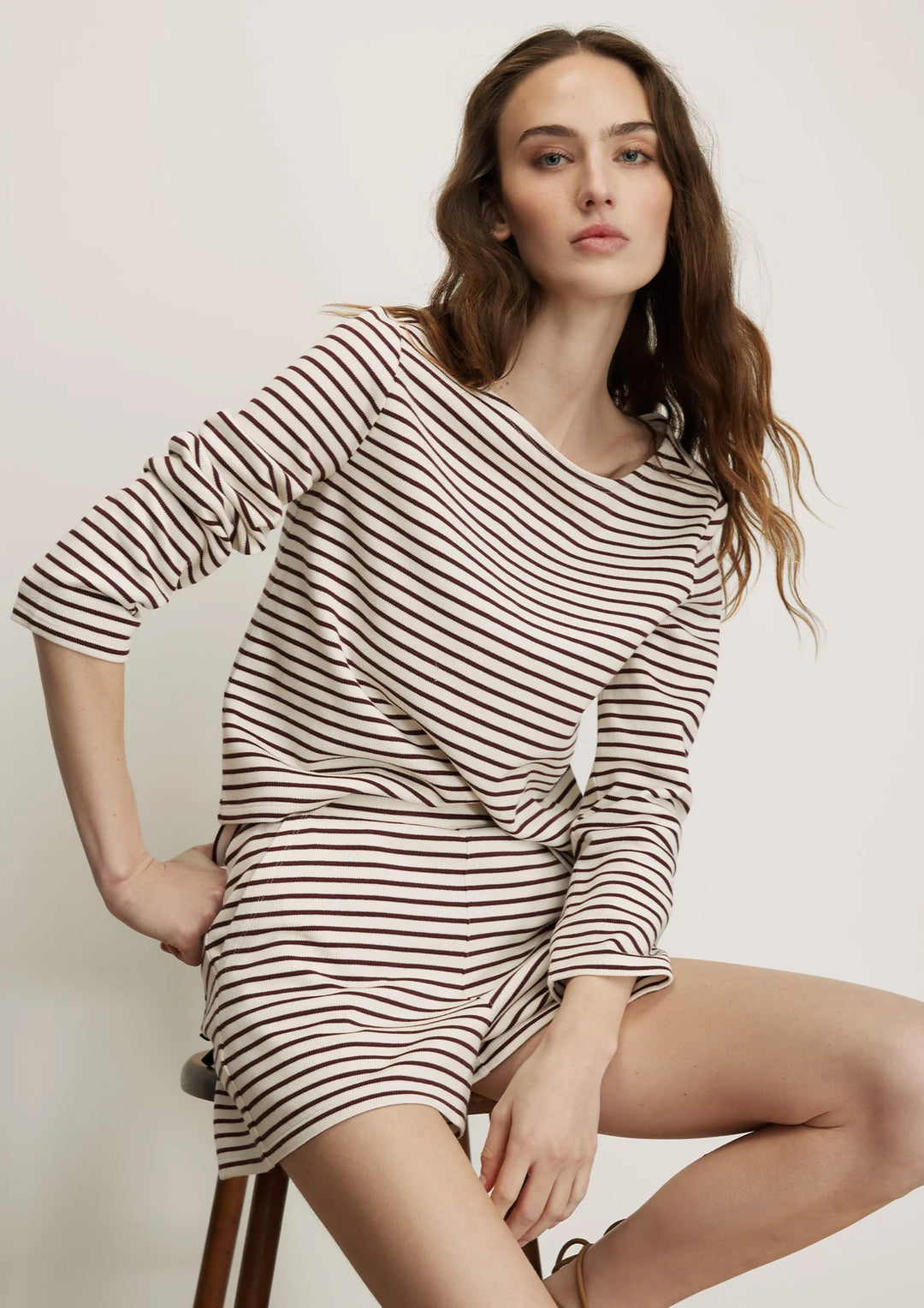 VERONICA BEARD Brighton Striped Short