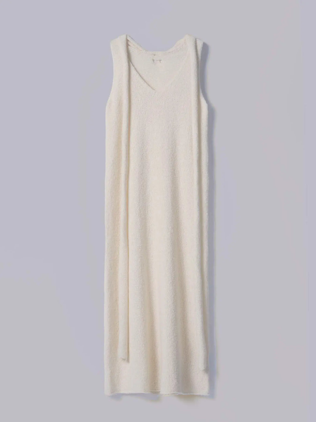 ROBERTO COLLINA SCARF-DETAIL BOUCLÉ DRESS