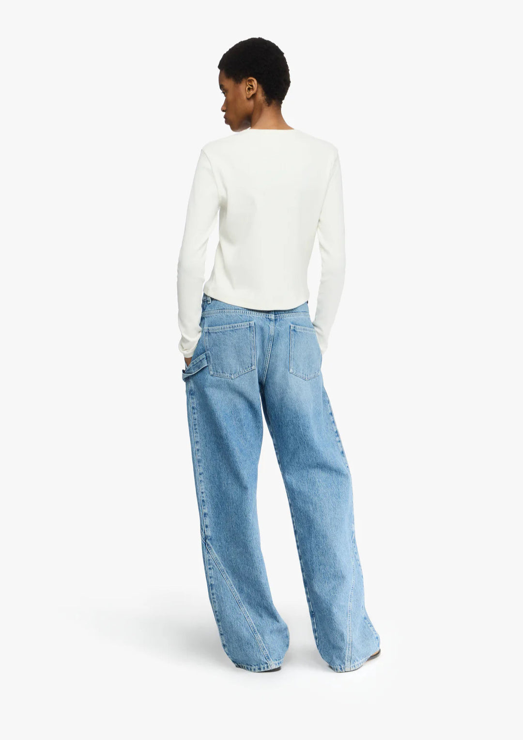 JW ANDERSON TWISTED WORKWEAR DENIM JEANS