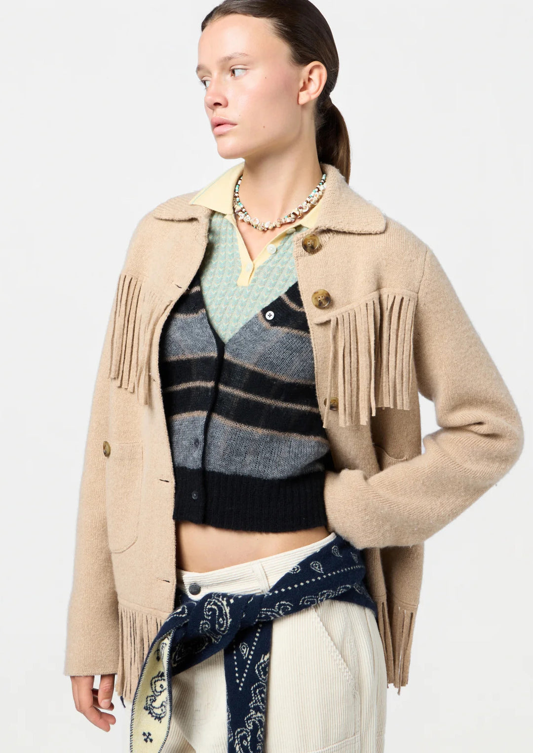 GUEST IN RESIDENCE WESTERN FRINGE JACKET