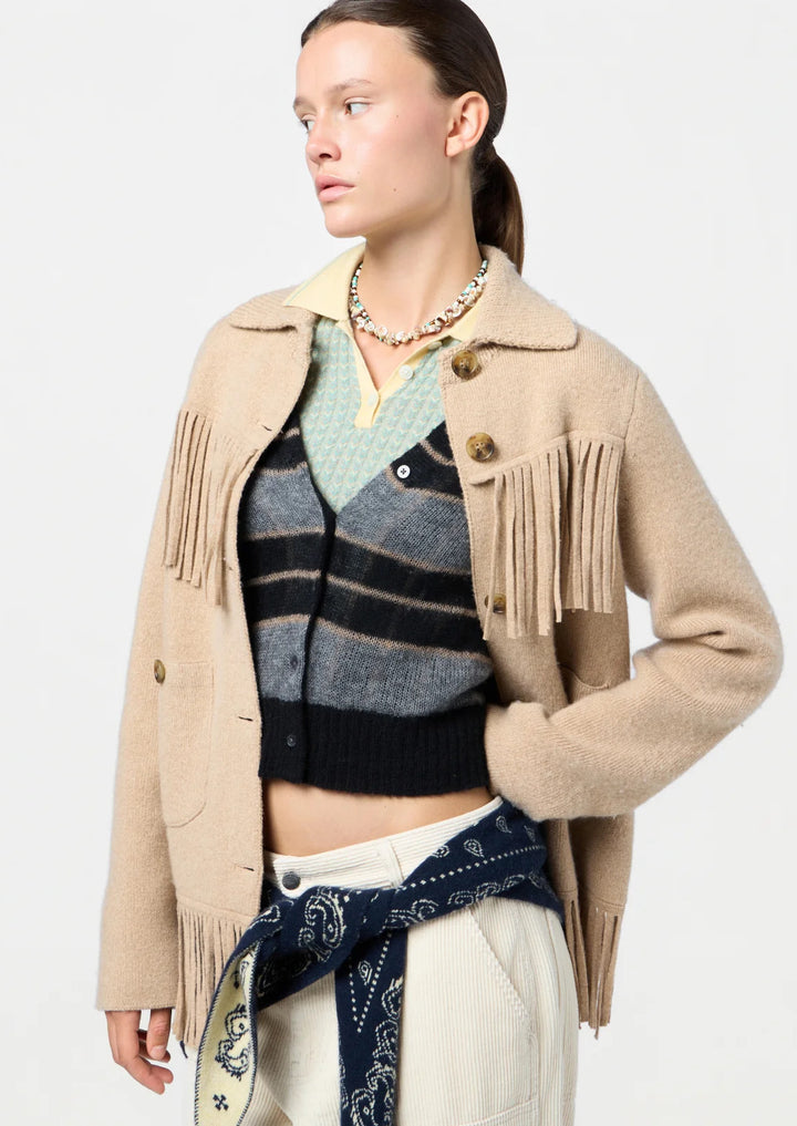 GUEST IN RESIDENCE WESTERN FRINGE JACKET