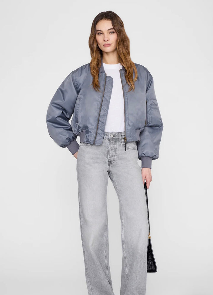 ANINE BING Cropped Leon Bomber