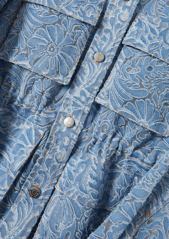 VERONICA BEARD Lane Burnout Denim Jacket