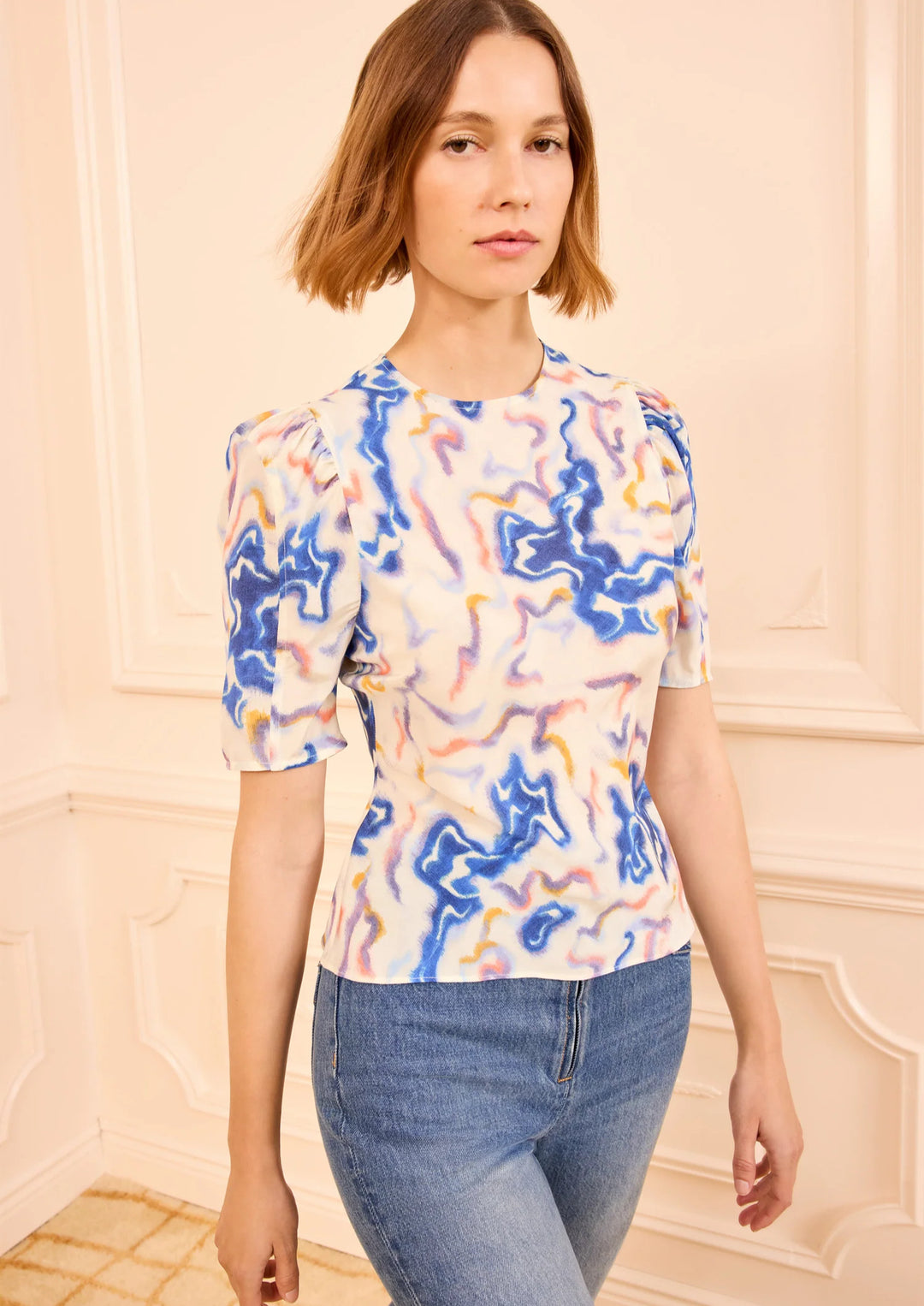 ULLA JOHNSON Corine Silk Top