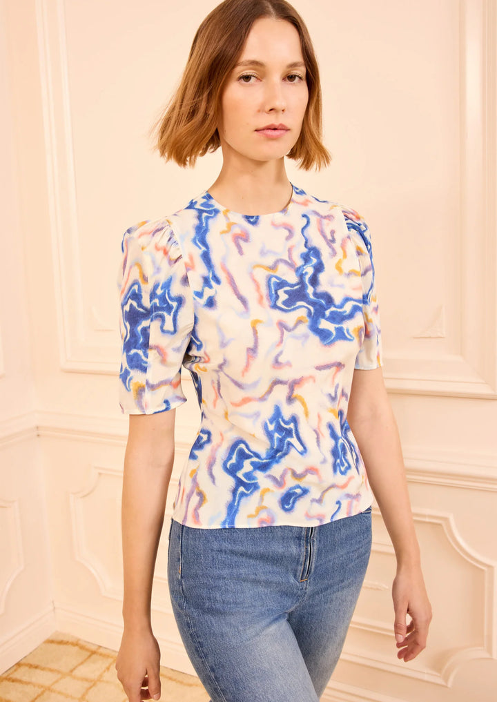 ULLA JOHNSON Corine Silk Top