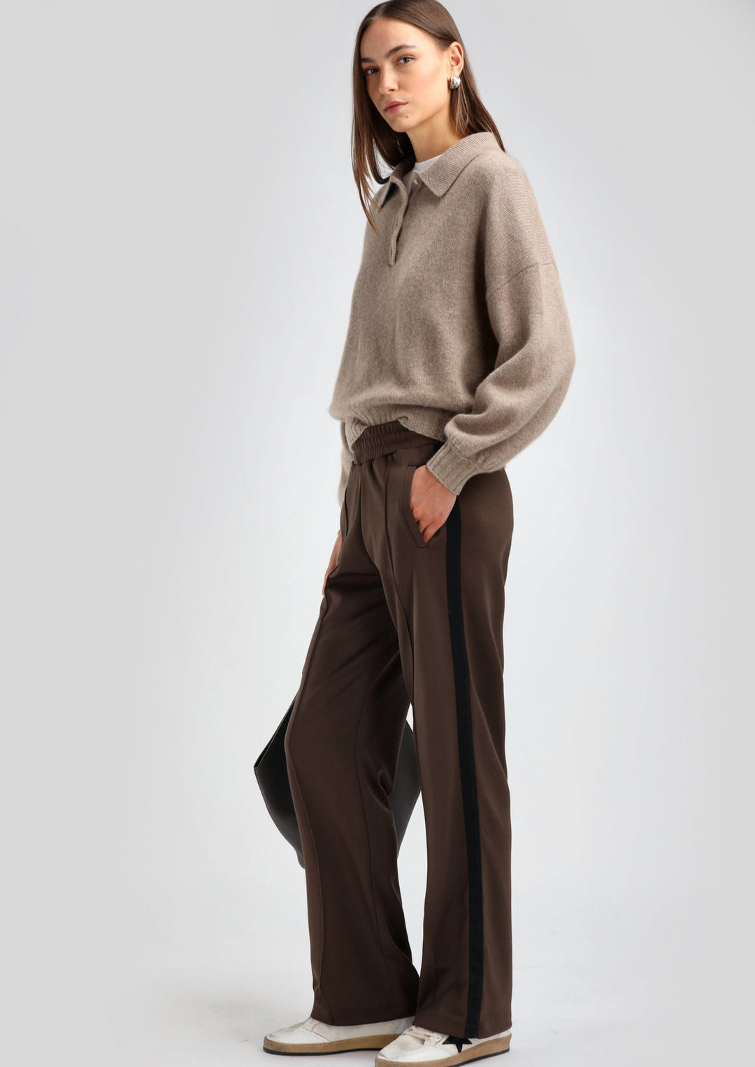 Ladneri Hose Flores in Braun