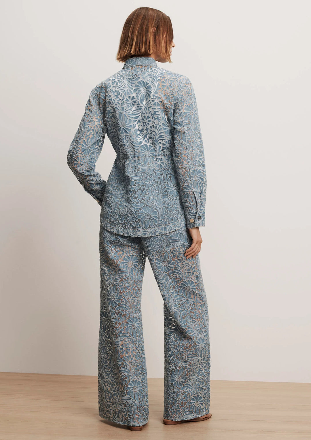 VERONICA BEARD Lane Burnout Denim Jacket