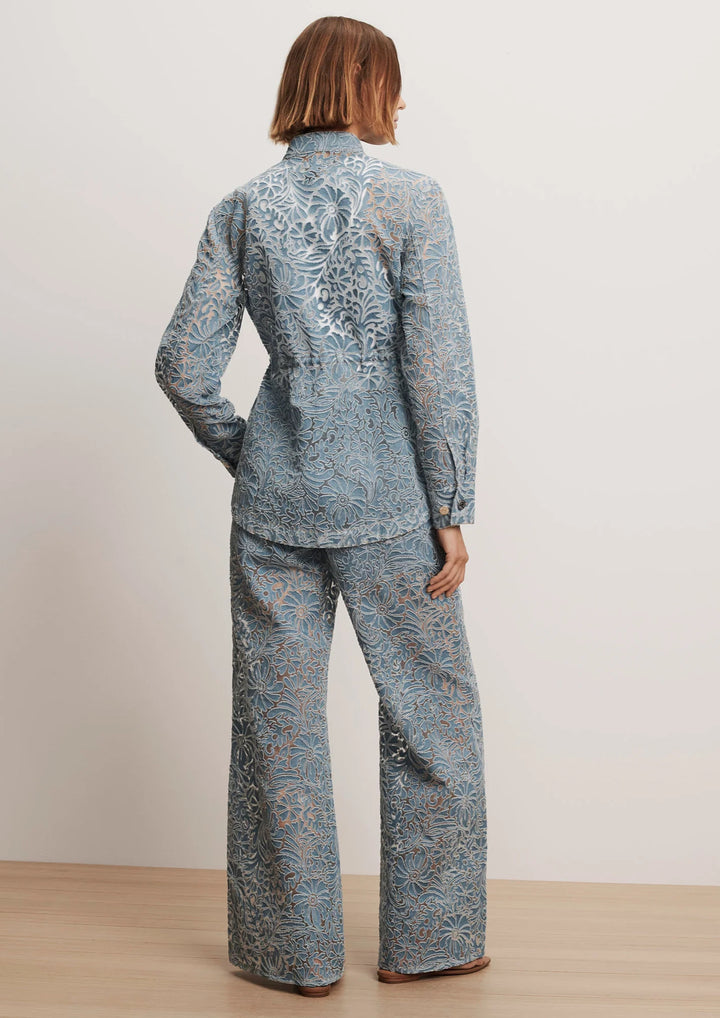 VERONICA BEARD Lane Burnout Denim Jacket