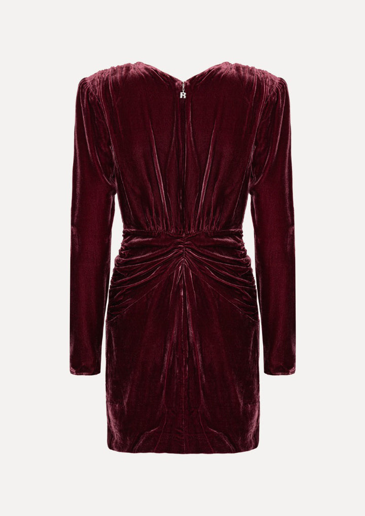 ROTATE Silk Velvet Mini Dress