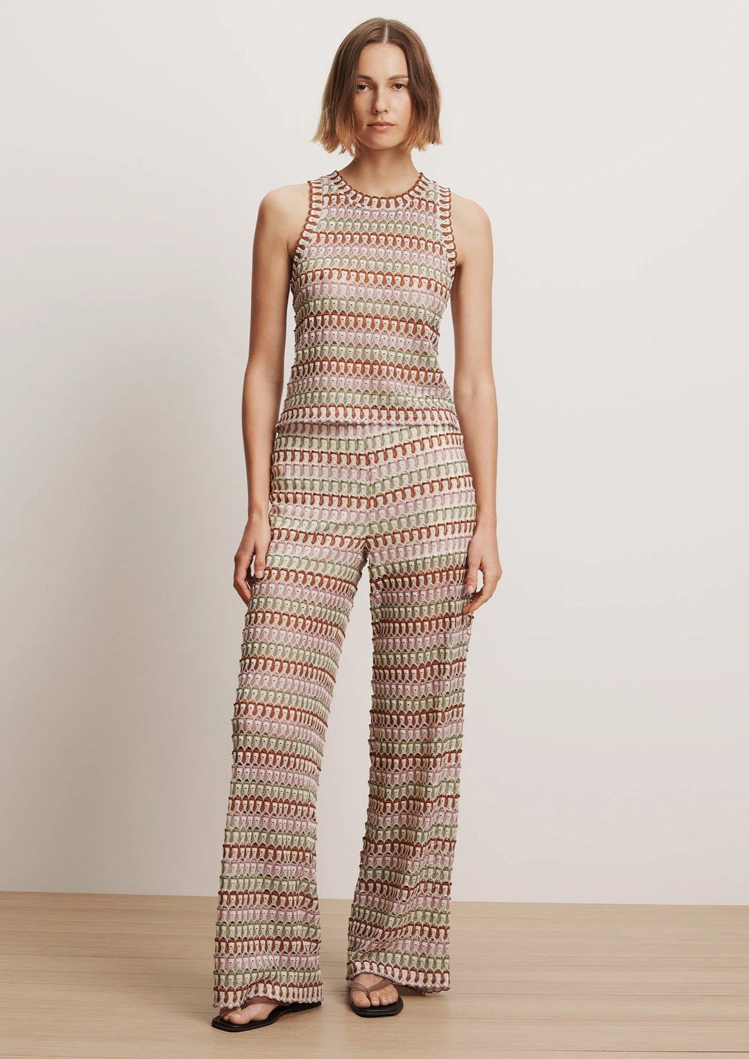VERONICA BEARD Rhett Crochet Tank Top