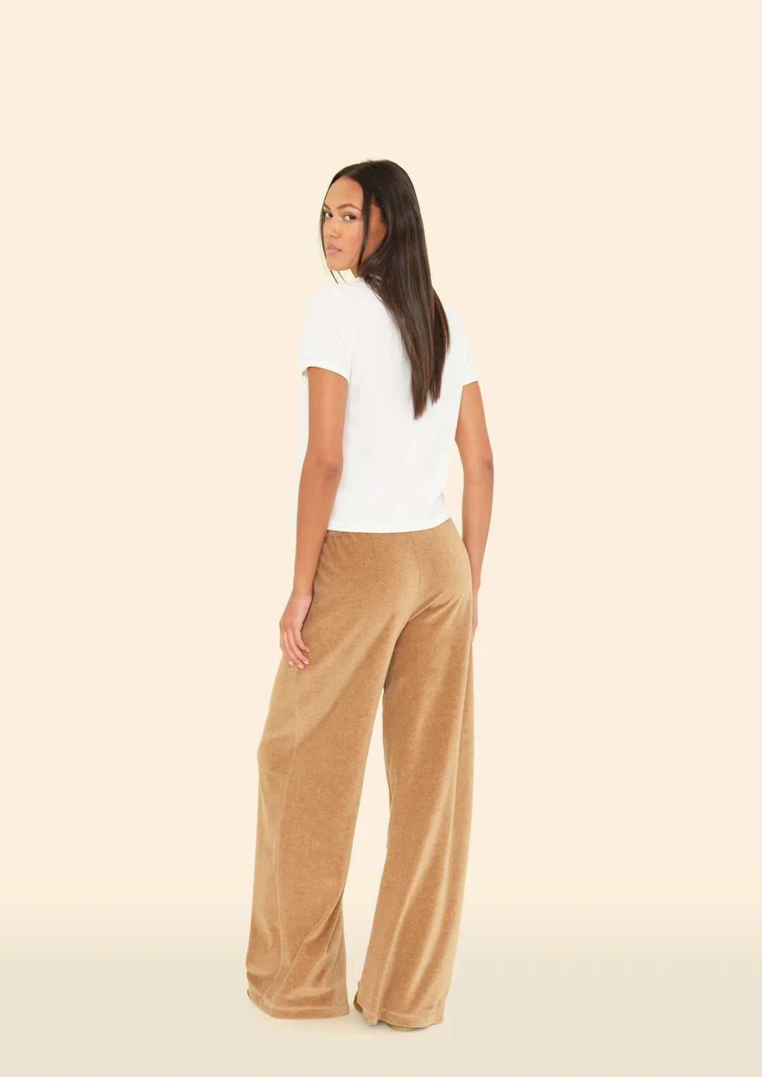 XIRENA Heather Camel Manon Velour Pant