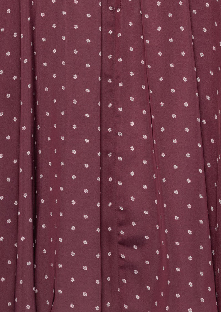 ROTATE Dot Satin Bow Shirt